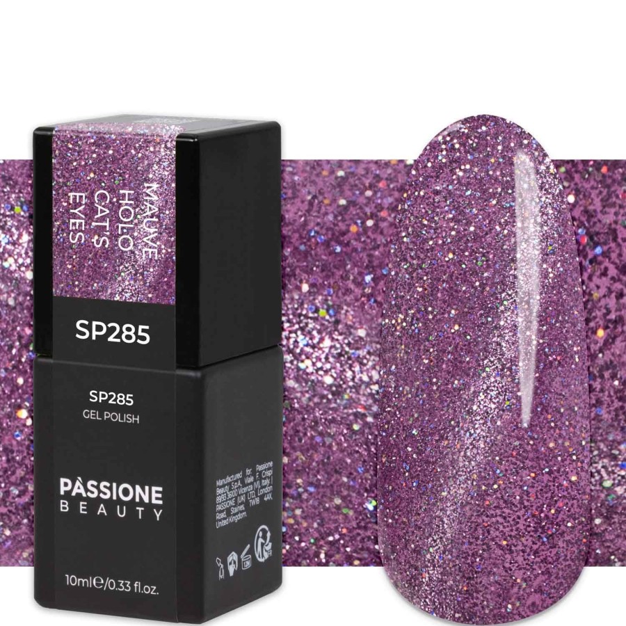 Semipermanenti Passione beauty | Colore Semipermanente Sp285 Mauve Holo Cat'S Eyes