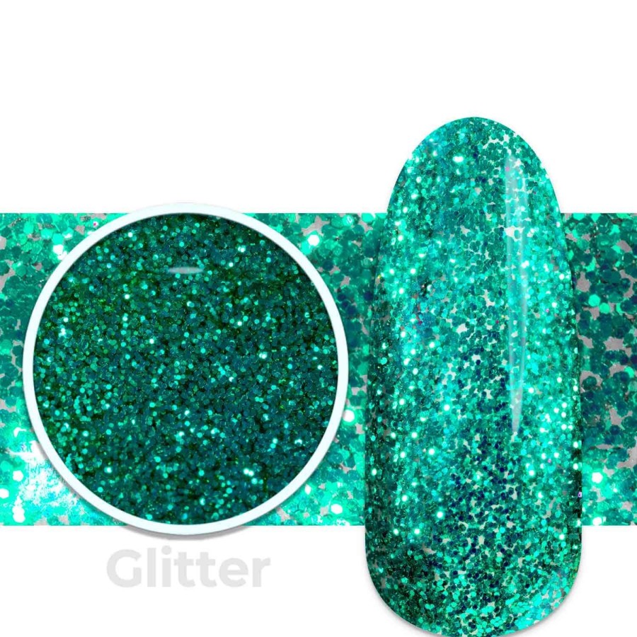 Gel Uv Colorati Passione beauty | Gel Glitter G1 Smeraldo