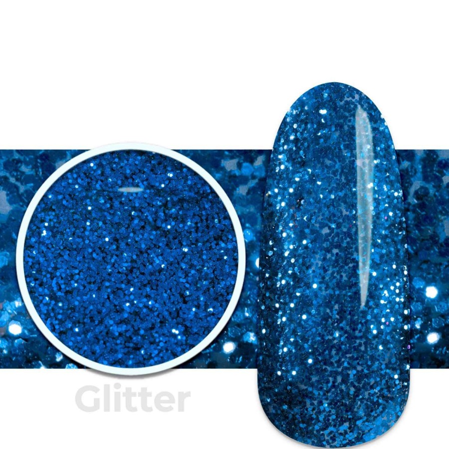 Gel Uv Colorati Passione beauty | Gel Glitter G9 Blu Profondo