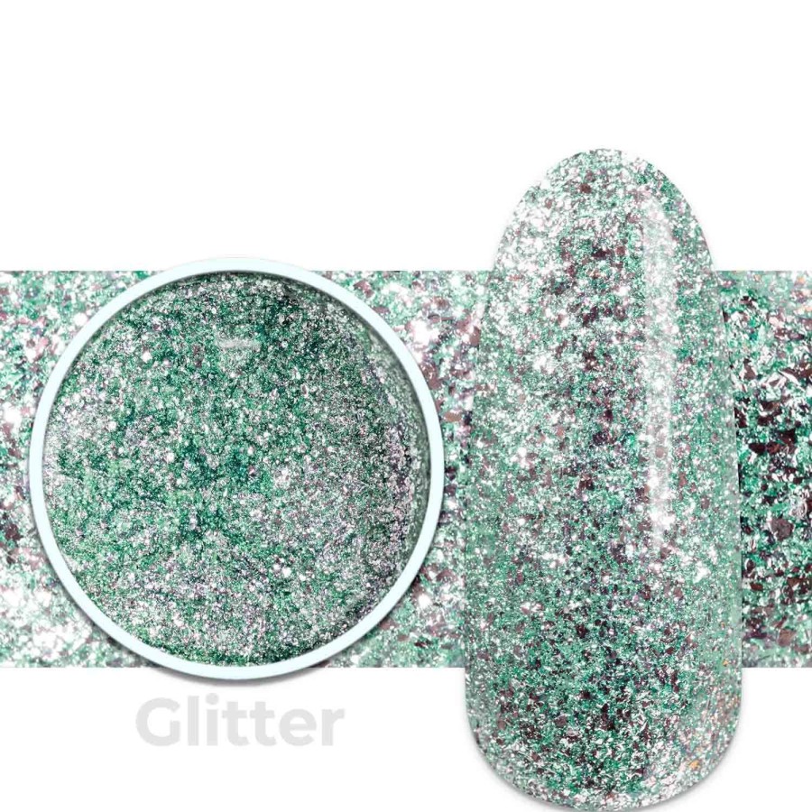 Gel Uv Colorati Passione beauty | Gel Glitter G52 Turquoise Flash