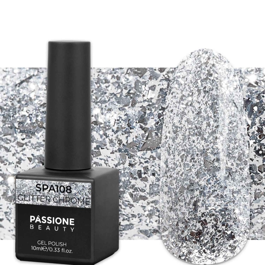 Semipermanenti Passione beauty | Colore Semipermanente Spa108 Glitter Chrome