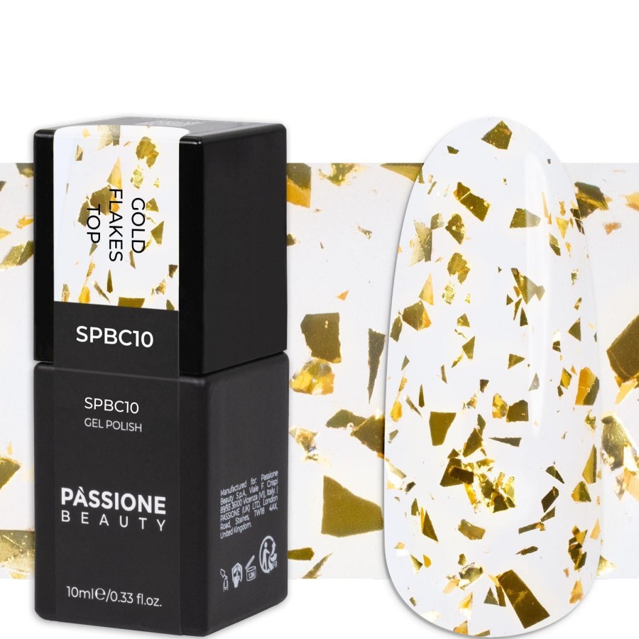 Semipermanenti Passione beauty | Gold Flakes Top 10 Ml