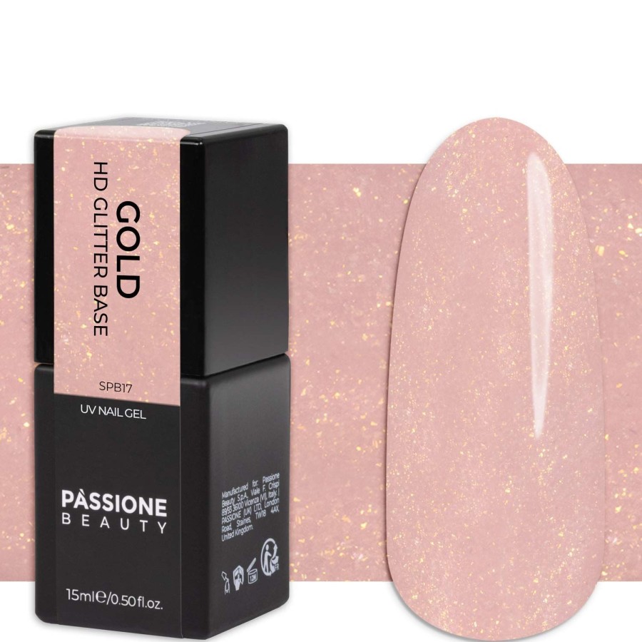 Semipermanenti Passione beauty | Hd Gold Glitter Base 15 Ml