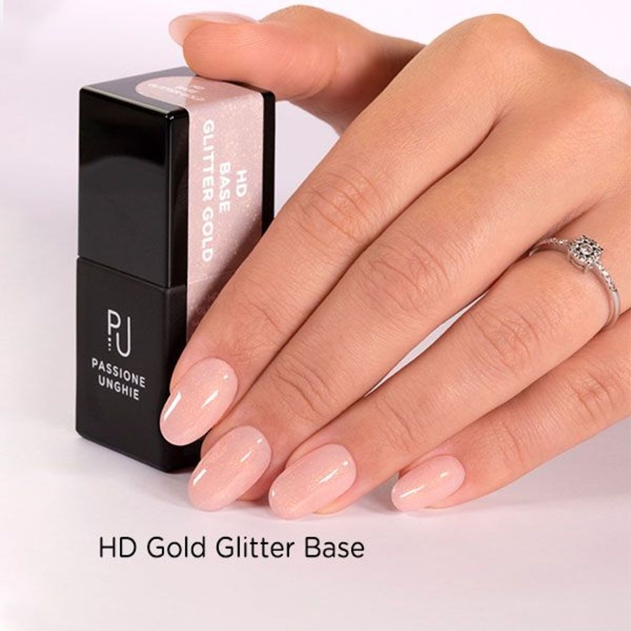 Semipermanenti Passione beauty | Hd Gold Glitter Base 15 Ml