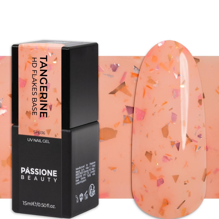 Semipermanenti Passione beauty | Hd Tangerine Flakes Base 15 Ml